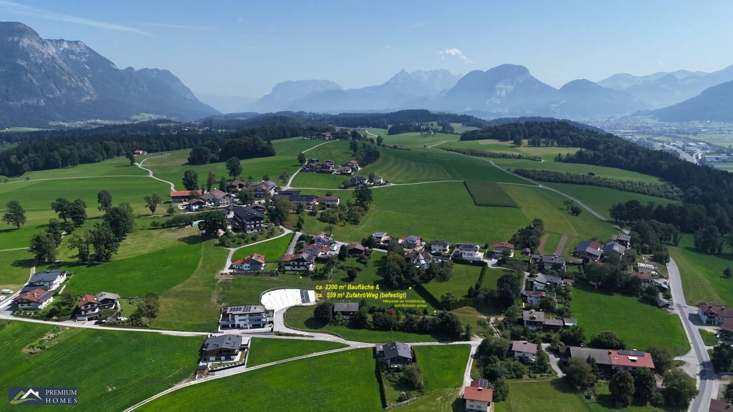 BREITENBACH am INN - KLEINSÖLL - Großzügiges Baugrundstück 2759 m² mit Berg - &amp; Landschaftsblick