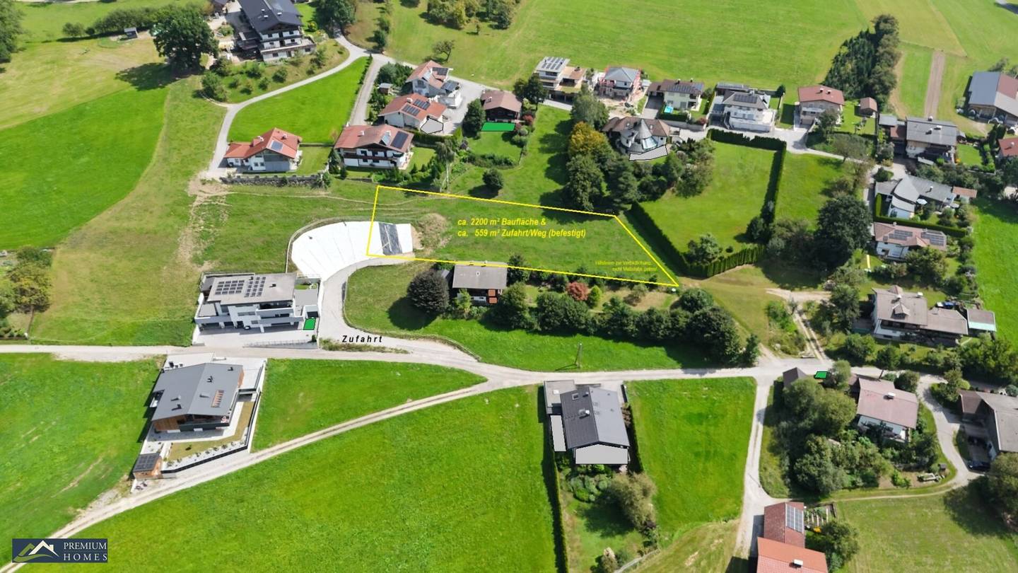 BREITENBACH am INN - KLEINSÖLL - Großzügiges Baugrundstück 2759 m² mit Berg - &amp; Landschaftsblick