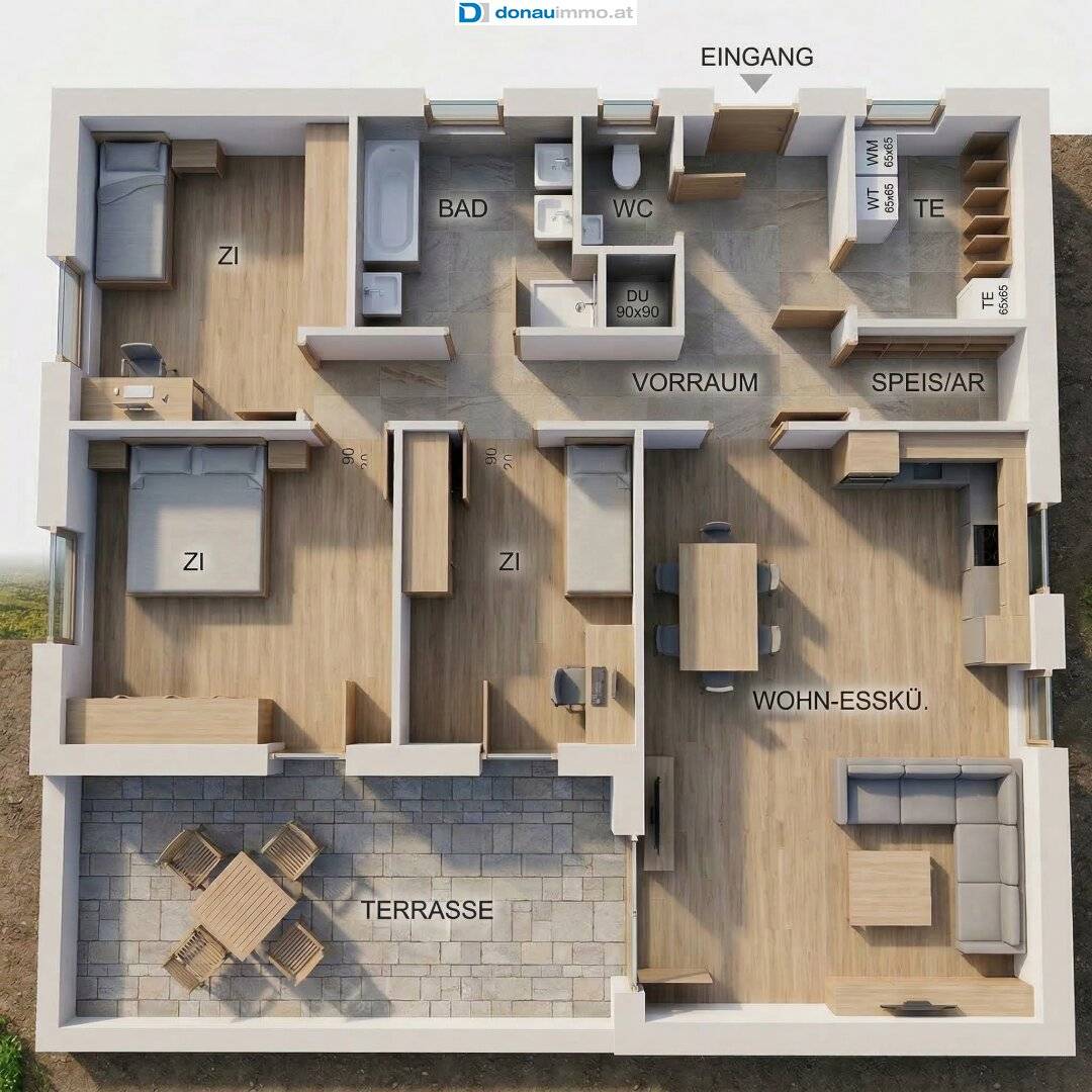Ankommen &amp; wohlfühlen! | Moderner Holzmassivbungalow in Dreistetten