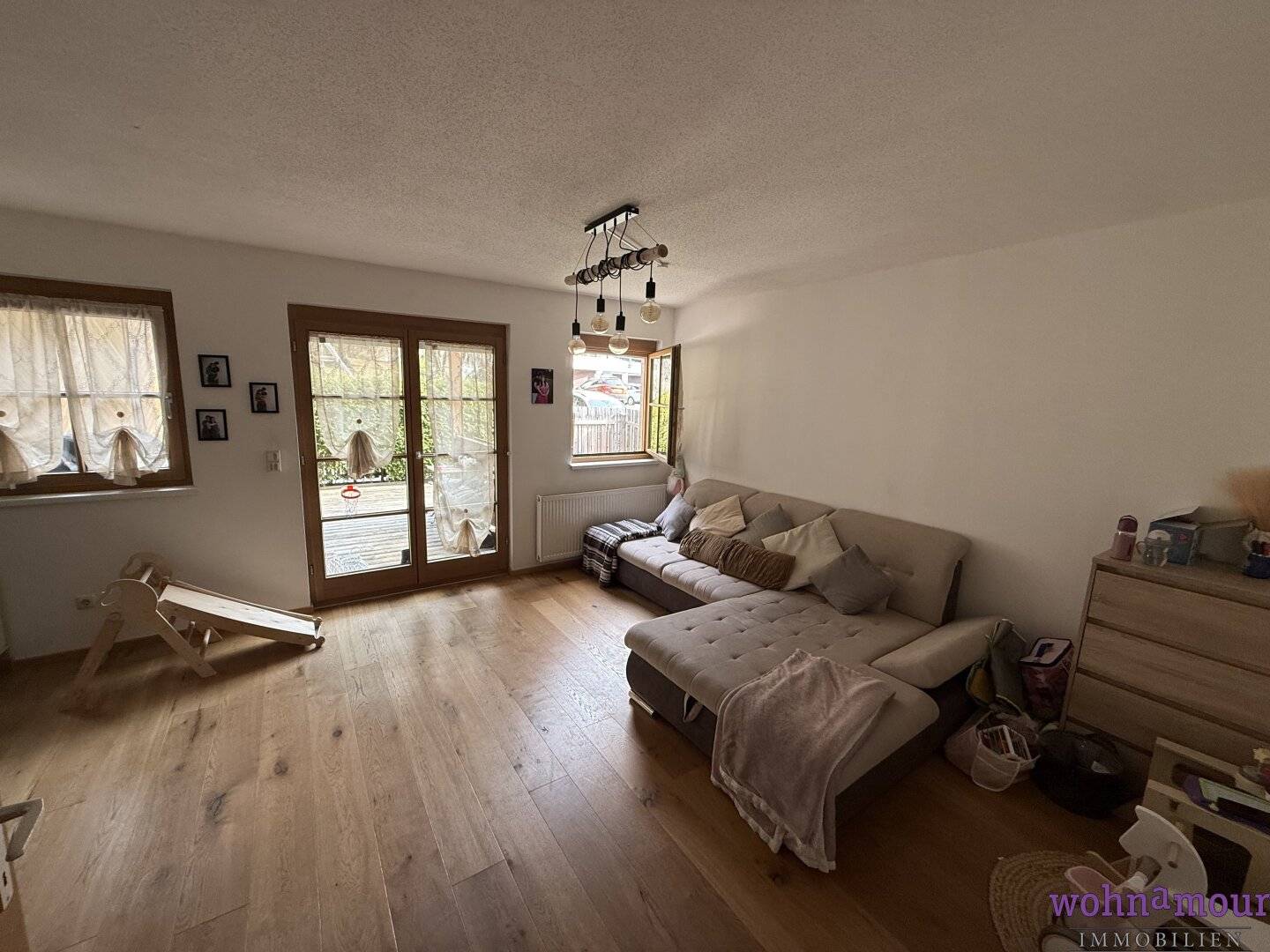 Family paradise with garden: 4-room apartment in Kampl