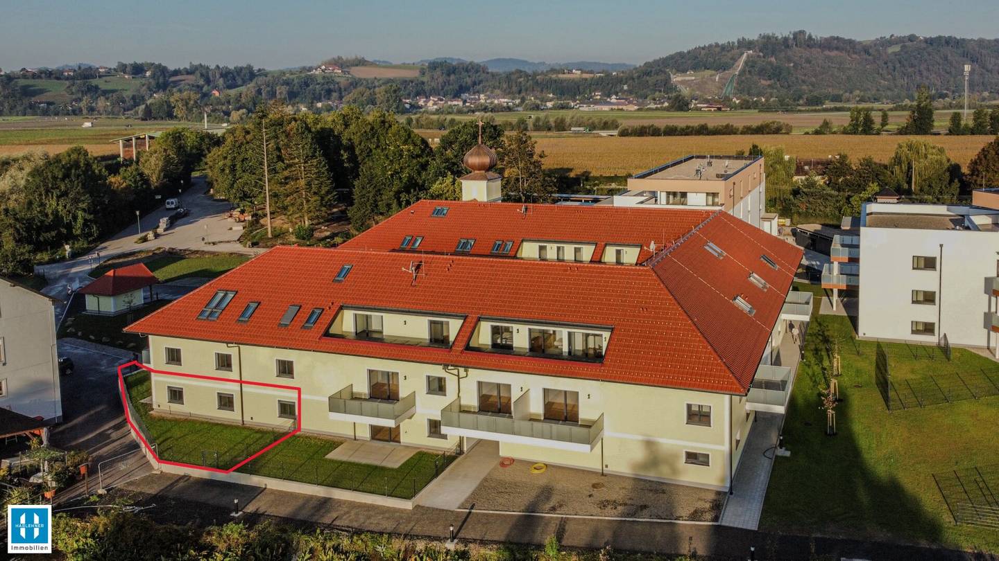 3-Zimmer-Gartenwohnung mit großzügigem Eigengarten in Pupping