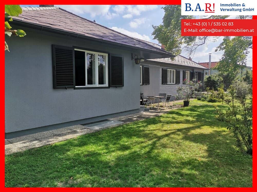 Renovated bungalow (partly furnished) | 4 bedrooms | garden | 2 parking spaces | Near Vienna I Ideal for expats, project teams / company rental possible
