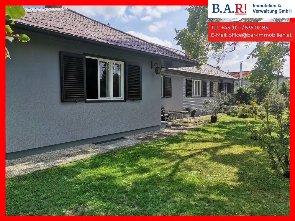 Renovierter Bungalow (teilmöbliert) | 4 SZ | Garten | 2 Stellplätze | Wien-Nähe I Ideal für Expat - Projektteams/ Firmenmiete möglich