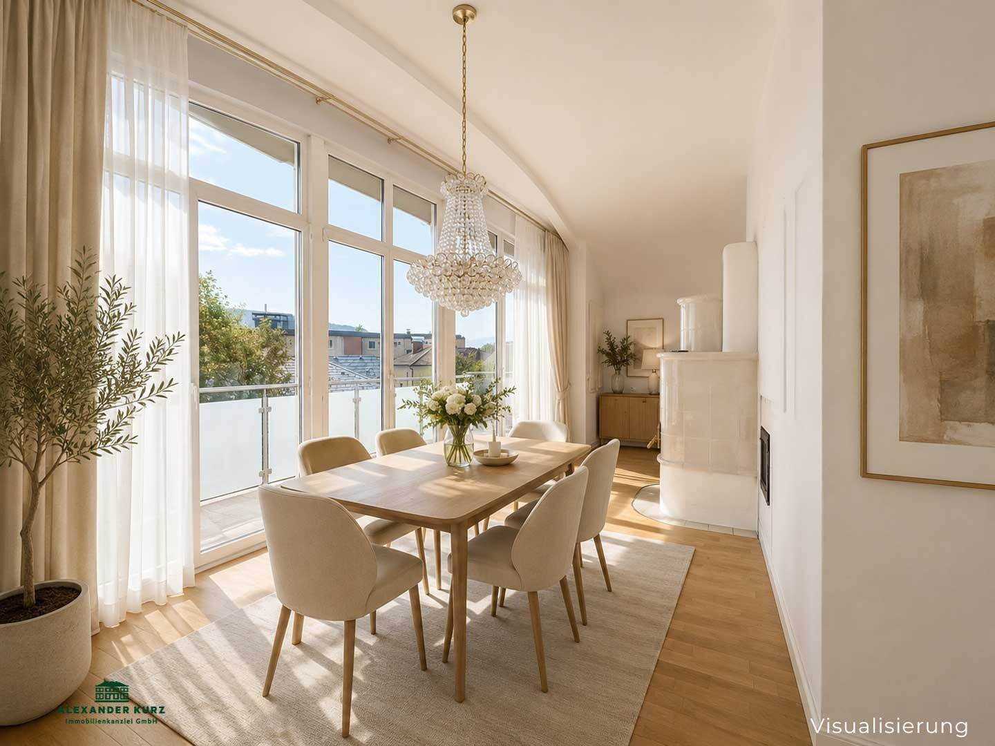 Bright terrace apartment in prime location