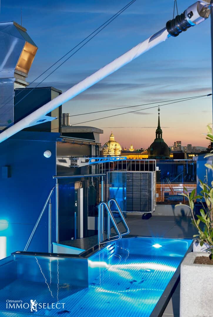 Lichtdurchflutetes LUXUS-Penthouse mit POOL und einzigartigen Ausblick im ZENTRUM von WIEN...
