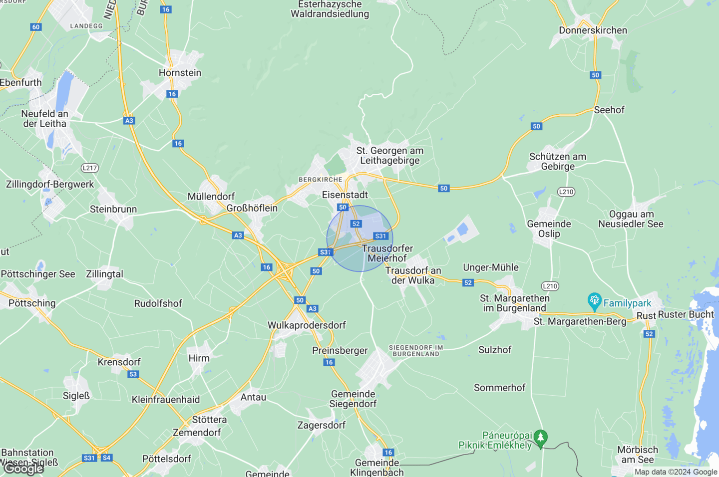 Baulandbetriebsgebiet im Gewerbegebiet Eisenstadt