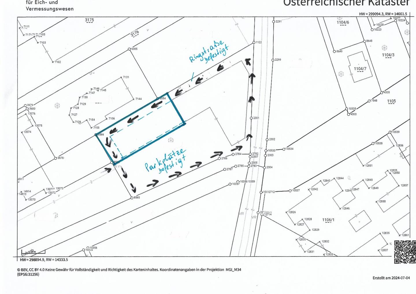 Building land in the Eisenstadt commercial area