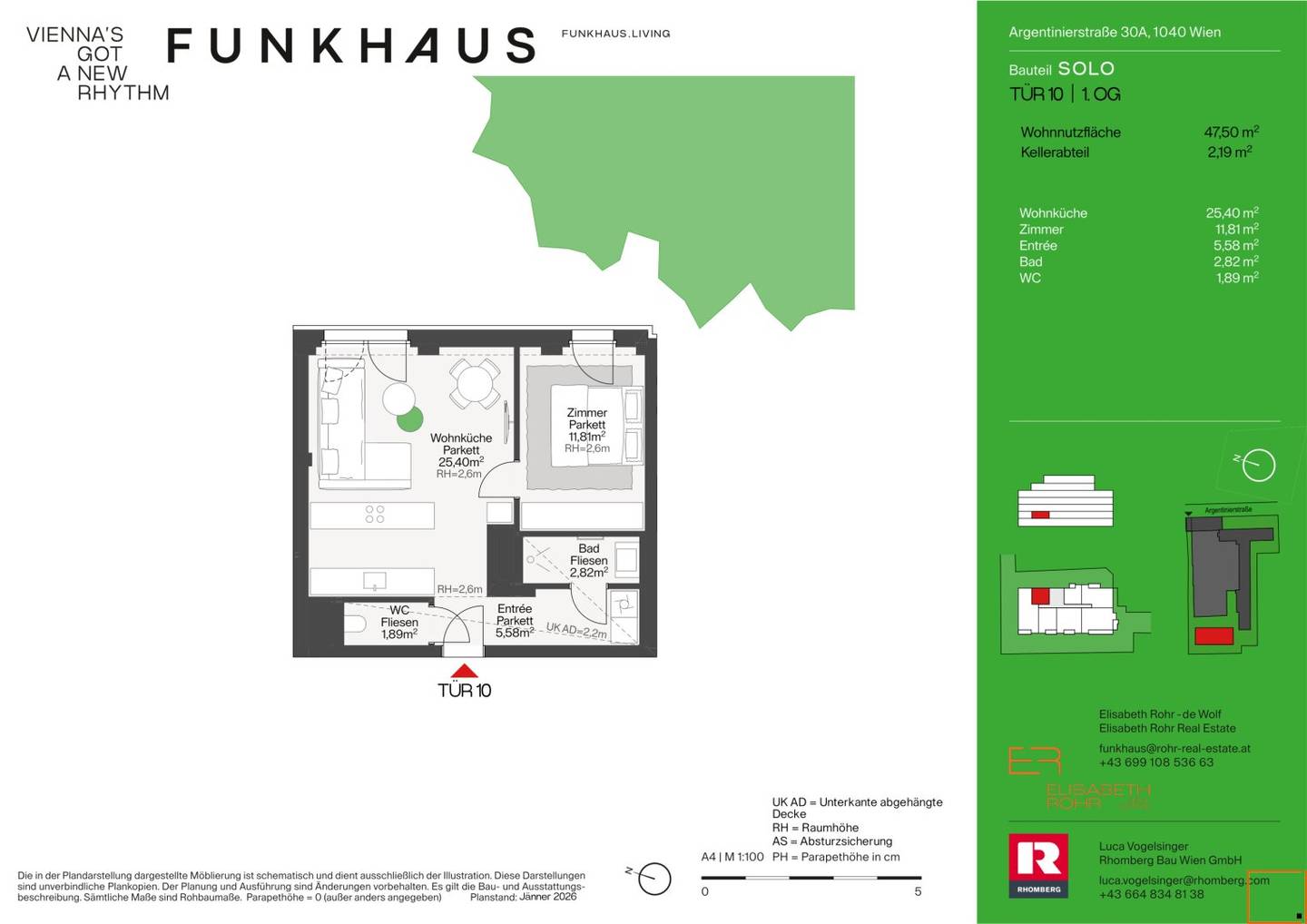 FUNKHAUS Sustainable City Apartment in the Wieden