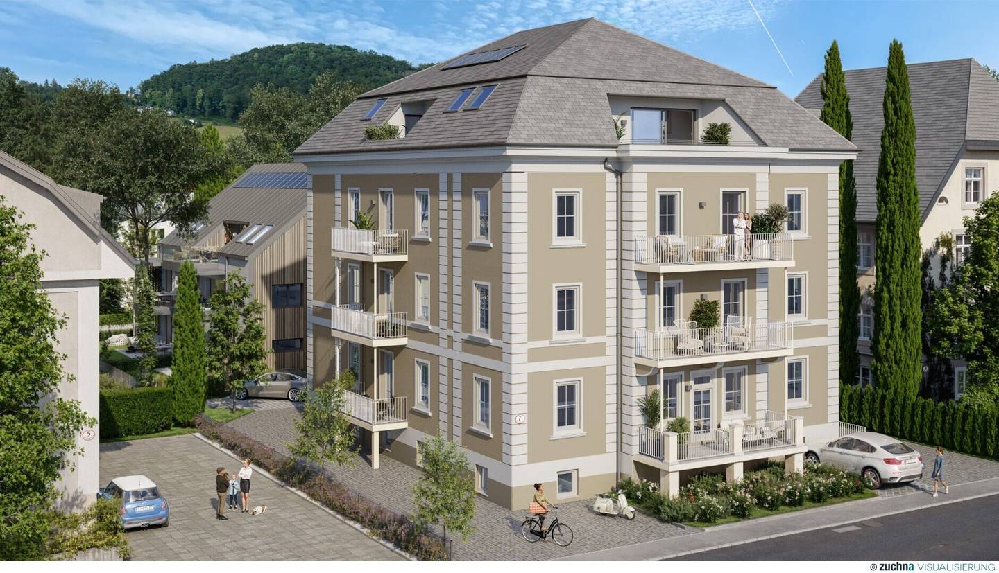 ELISABETH-VORSTADT - Exclusive 2-room attic apartment with elevator and balcony in fully renovated Ceconi-Villa