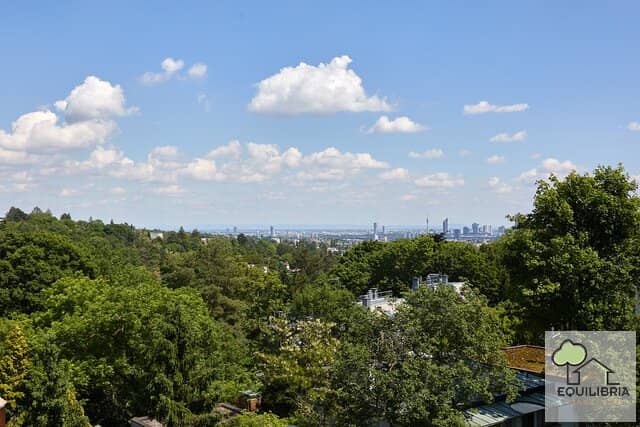 Exklusive Luxus-Dachgeschosswohnung auf zwei Ebenen mit Panorama-Grünblick in Bestlage des 19. Bezirks