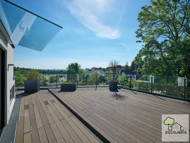 Exklusive Luxus-Dachgeschosswohnung auf zwei Ebenen mit Panorama-Grünblick in Bestlage des 19. Bezirks