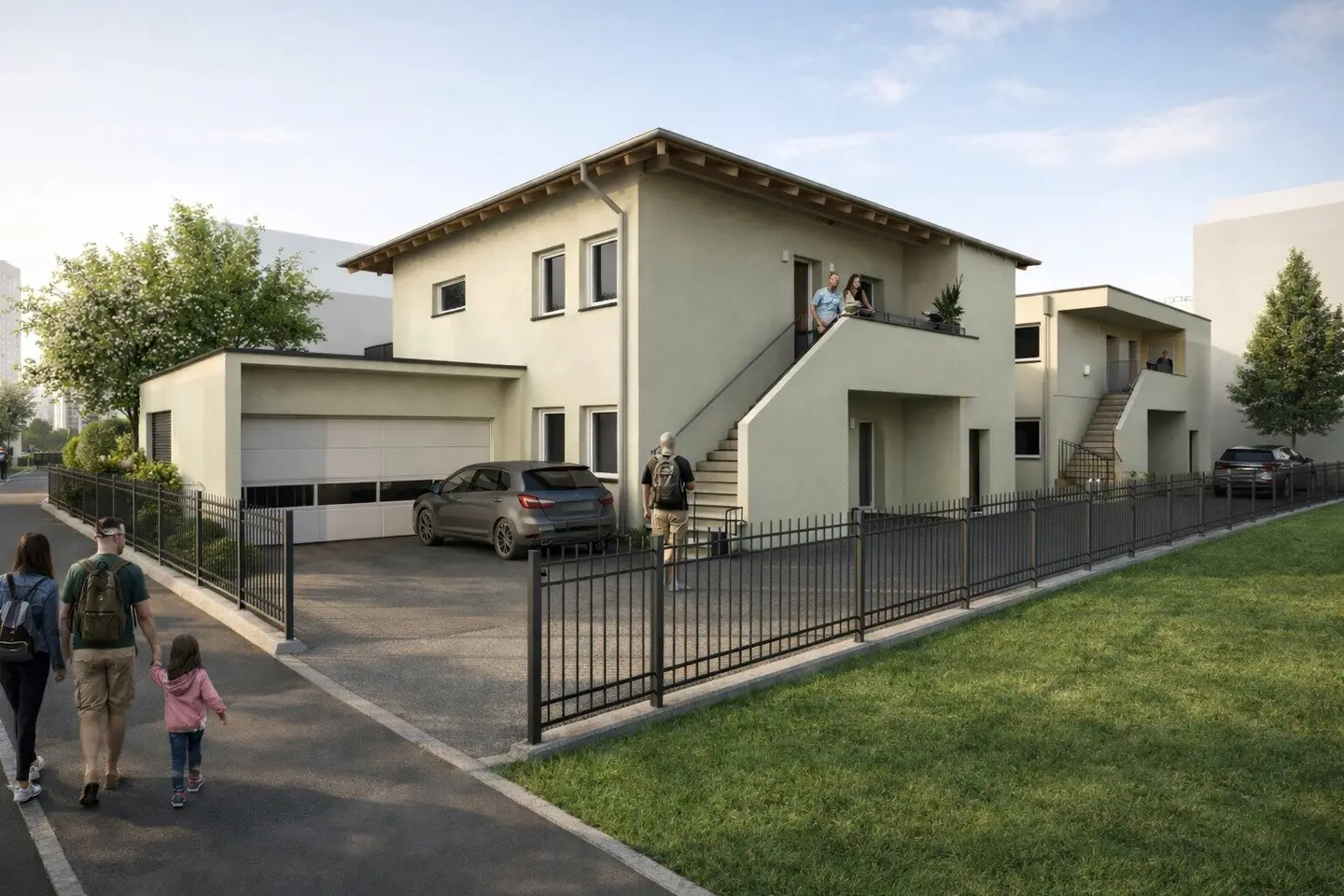 NEUBAU! Moderne, sonnige und ruhige 3 Zimmer Wohnung plus 13,85m² Balkon in Waidmannsdorf - Schubertstraße