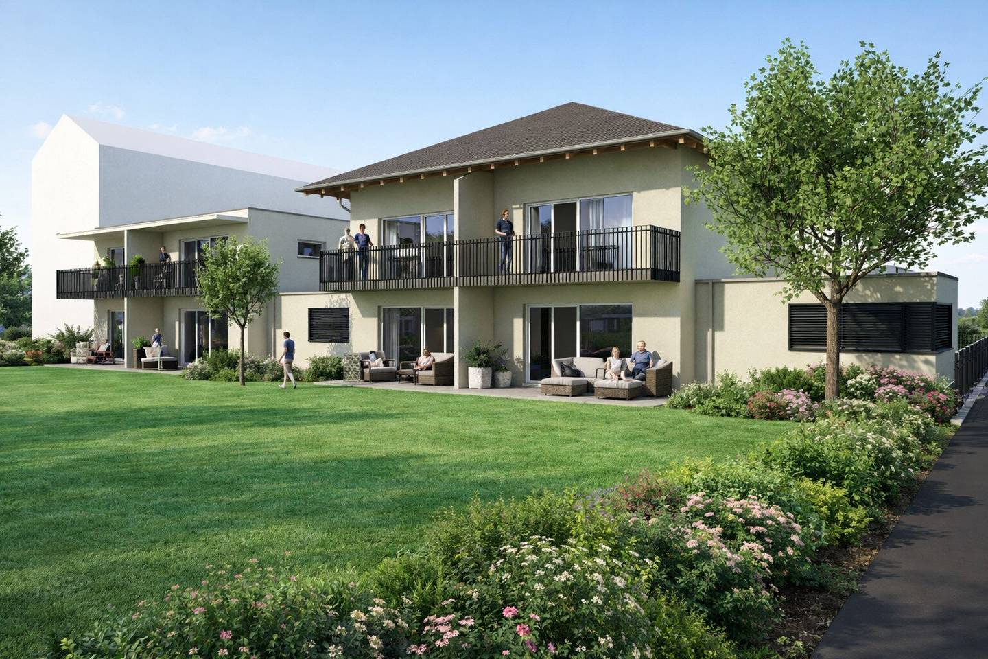 NEUBAU! Moderne, sonnige und ruhige 2 Zimmer Wohnung 42,00m² plus Balkon 7,41m² in Waidmannsdorf - Schubertstraße