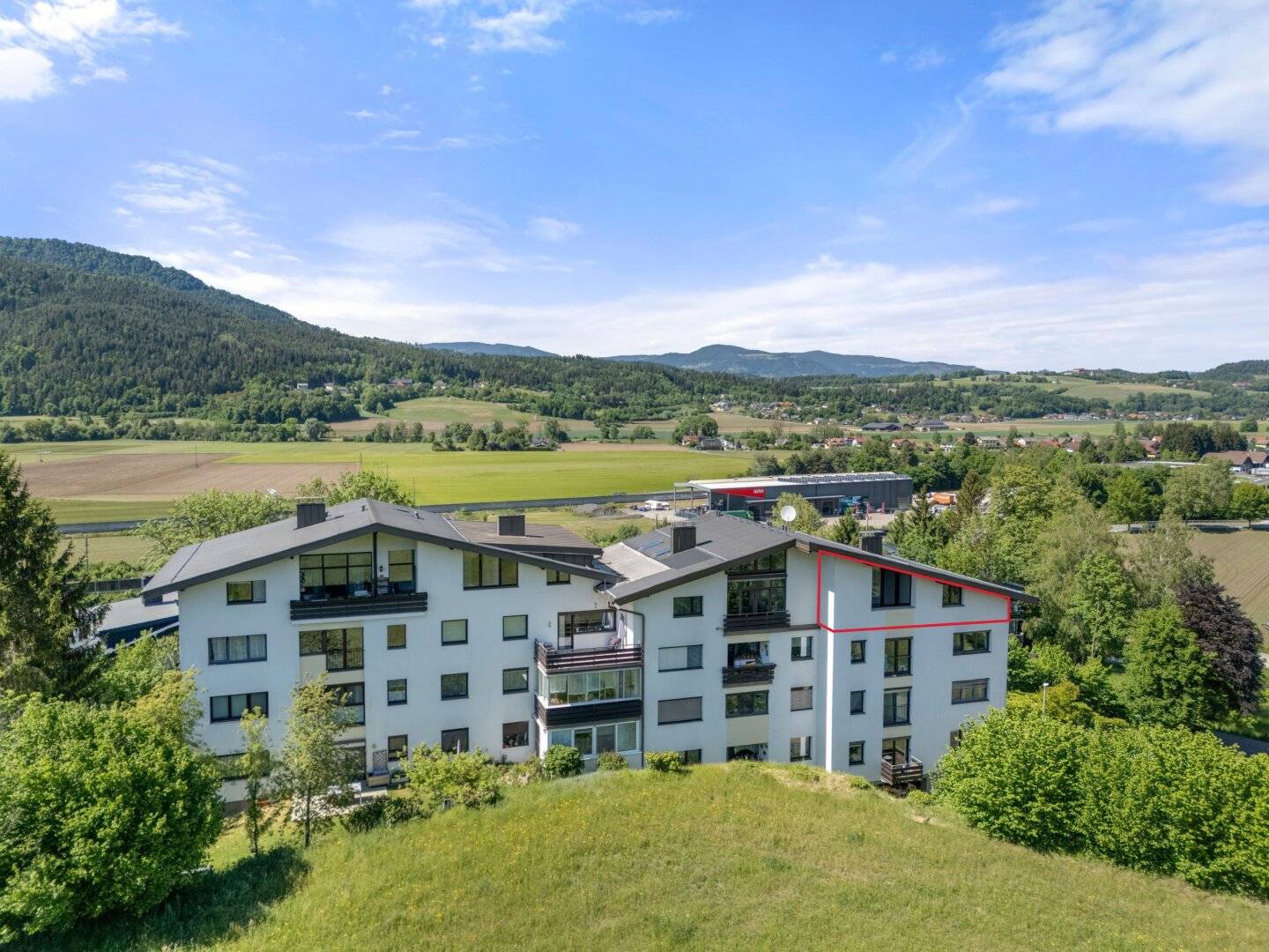 Beautiful renovated sunny and quiet 3-room apartment 95,00m² with loggia in Maria Saal - Ratzendorf - Living in the green