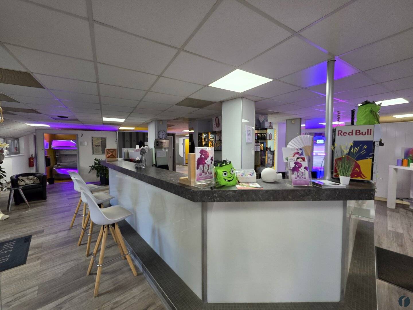 Modern cosmetic studio with high quality sunbeds ready to start immediately