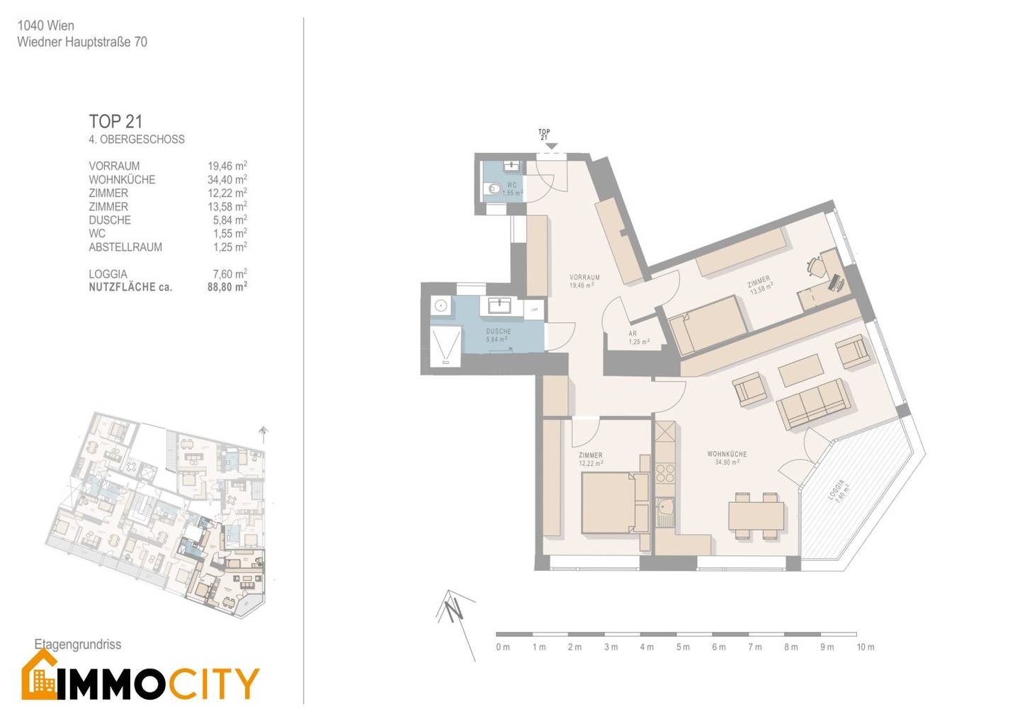 Dream Home (Top 21), 3 Rooms, First Occupancy, Premium Furnishings, in Central Location, Wiedner Hauptstraße 70","de":"Wohntraum (Top 21), 3 Zimmer, Erstbezug, Erstklassige Ausstattung, in zentraler Lage, Wiedner Hauptstraße 70
