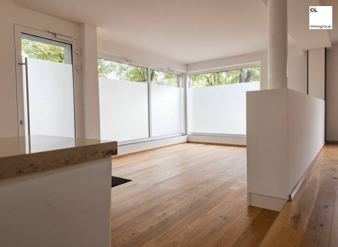 Representative commercial space with generous shopfront for rent