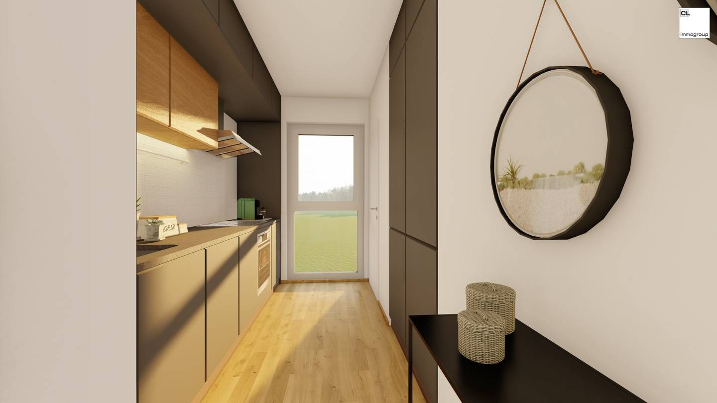 Modern planned 2 room apartment with balcony