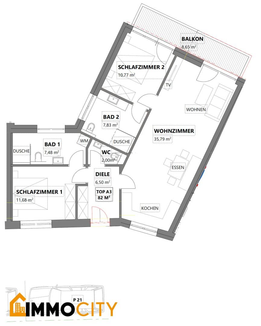 Moderne 3-Zimmer-Wohnung im Herzen des Zillertals