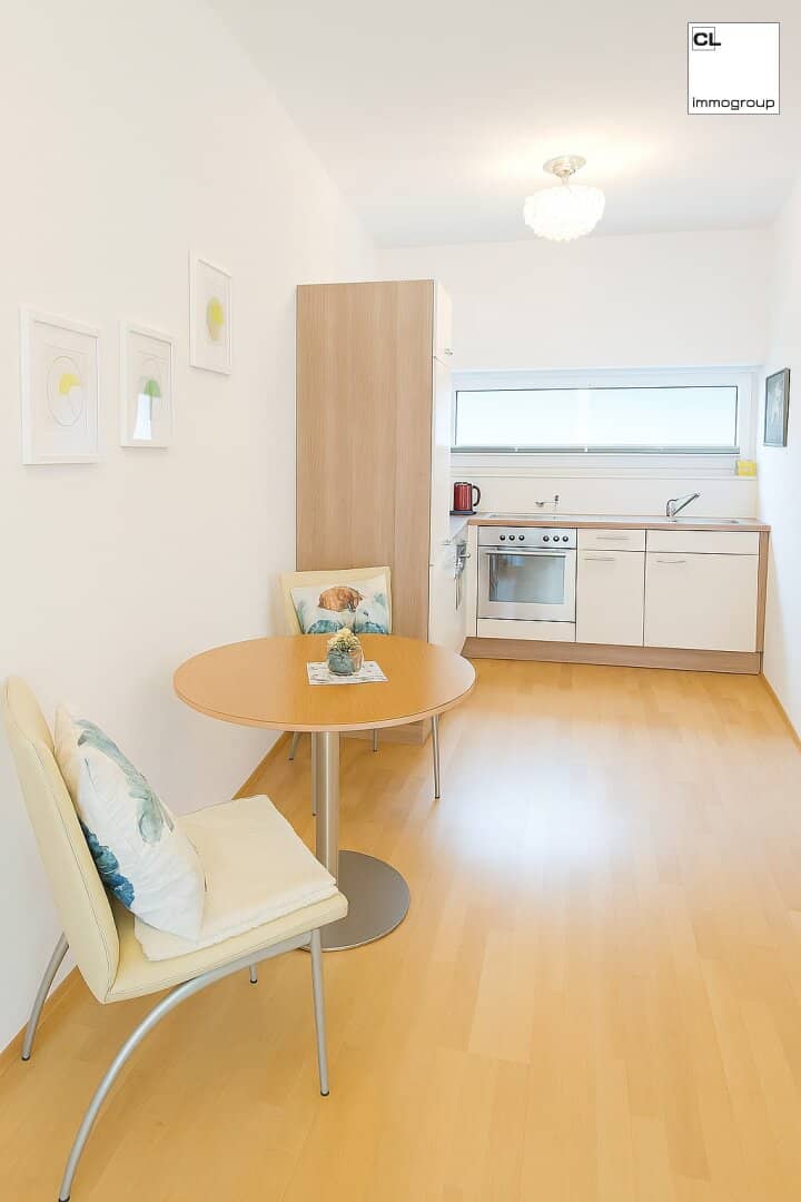 Dreamlike beautiful garden apartment in the southern part of the city of Salzburg, Leopoldskron, with terrace, Untersberg view; Carport + parking space