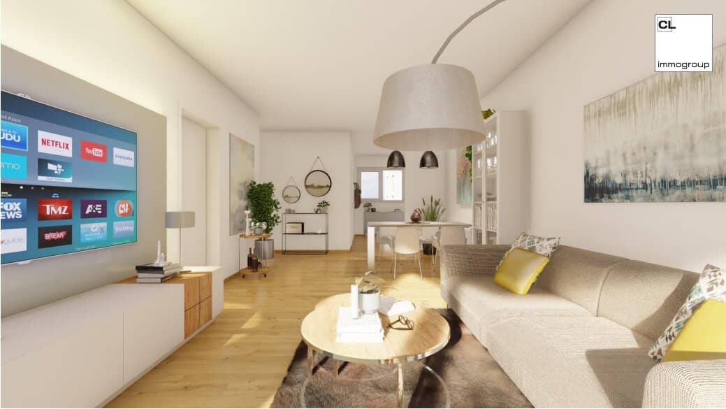Bright rental apartment in a beautiful residential building