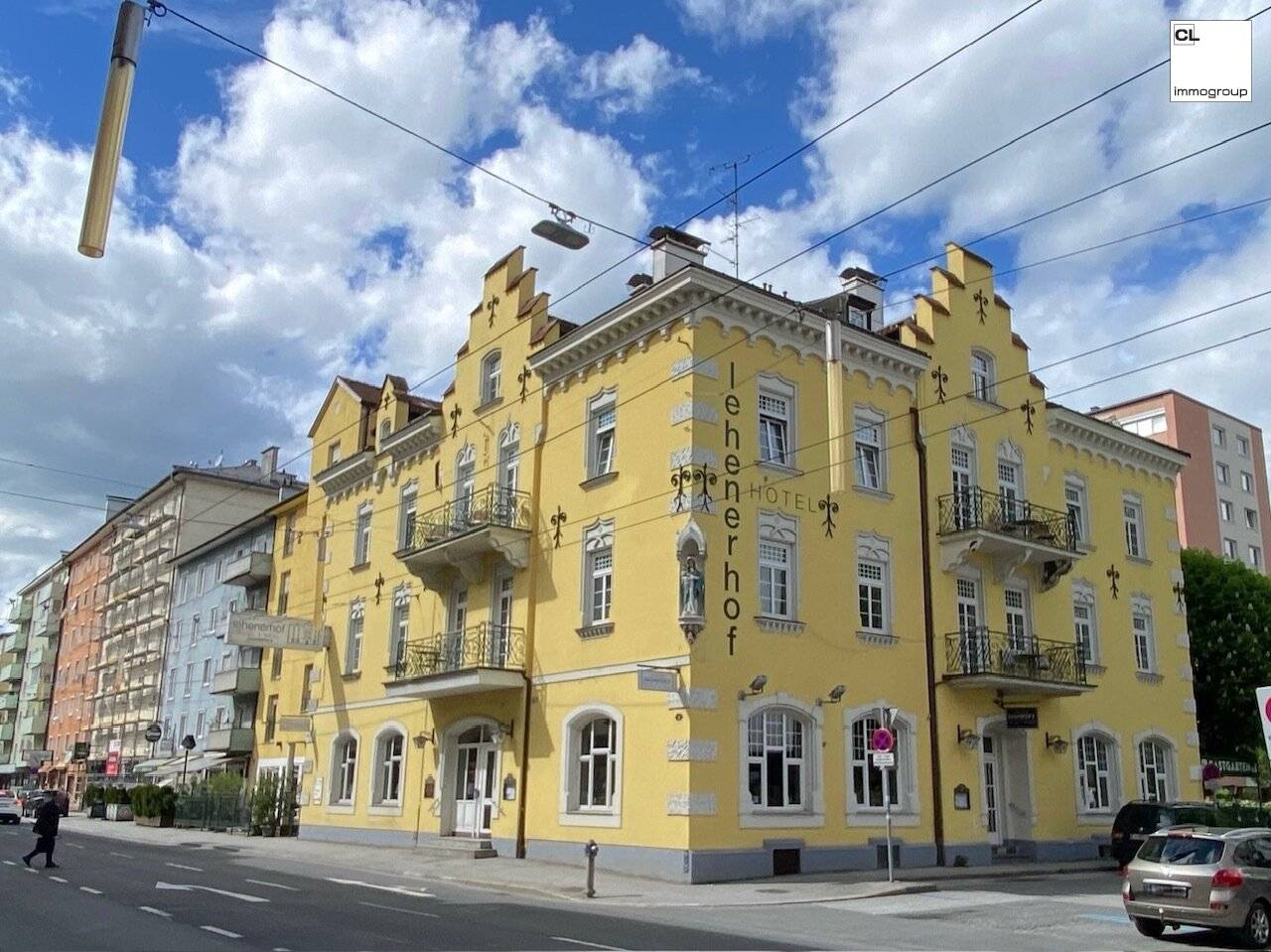 The Lehenerhof in Salzburg, Lehen, a landmark from the era (1900)