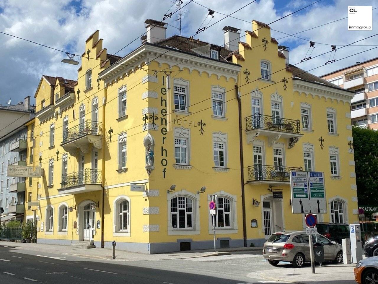 The Lehenerhof in Salzburg, Lehen, a landmark from the era (1900)
