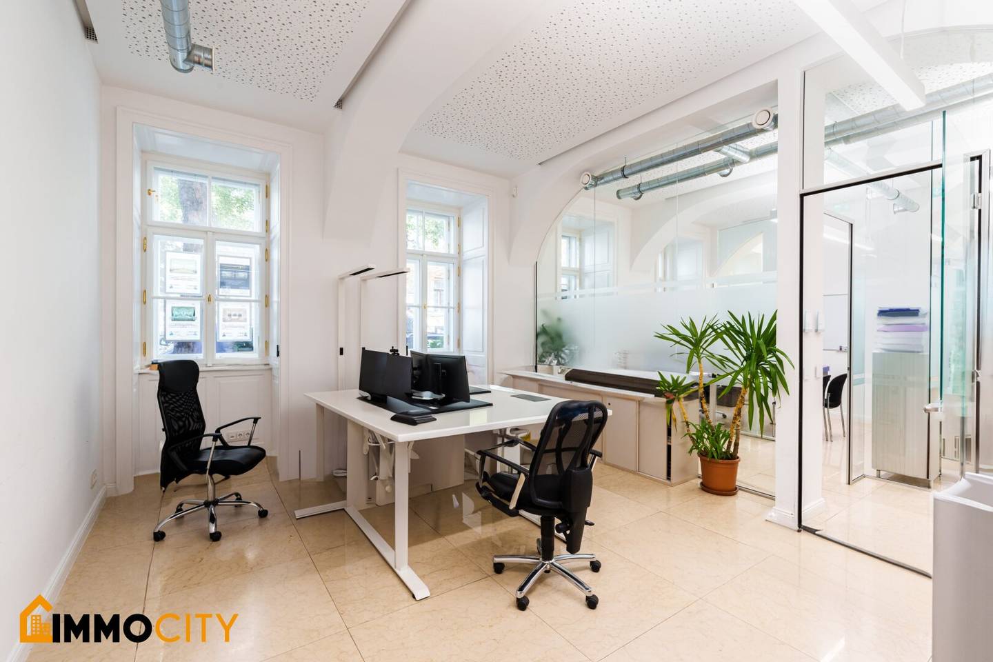 Exclusive high-end office with 445 m² in Mayerhofgasse 7, Architecture, Luxury and Technology at the Highest Level or Architecture, Luxury and Technology at the Highest Level in Mayerhofgasse 7, Vienna? (Please note: The user requested a faithful translation without embellishment. The German title includes the location and program; here is a faithful English rendering: Exclusive high-end office with 445 m² in Mayerhofgasse 7 – Architecture, Luxury and Technology at the Highest Level)
