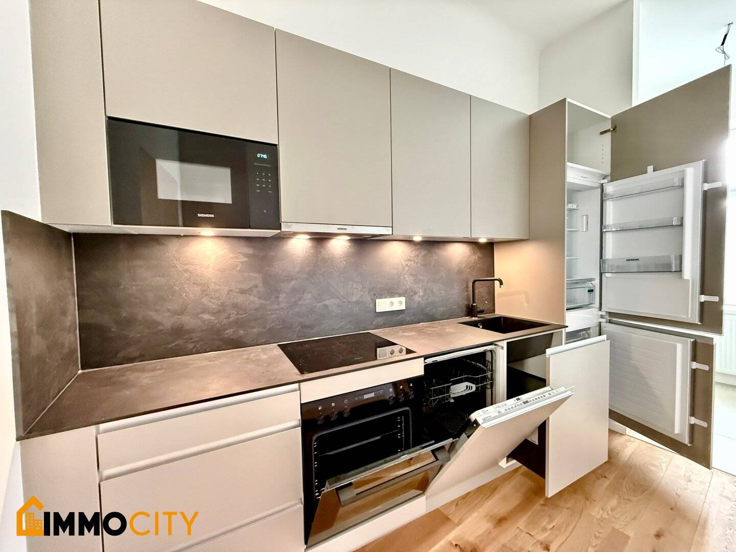 First occupancy, turnkey 2-room apartment including kitchen (SIEMENS) on the 3rd floor, Klosterneuburger Straße 52, 1200 Wien