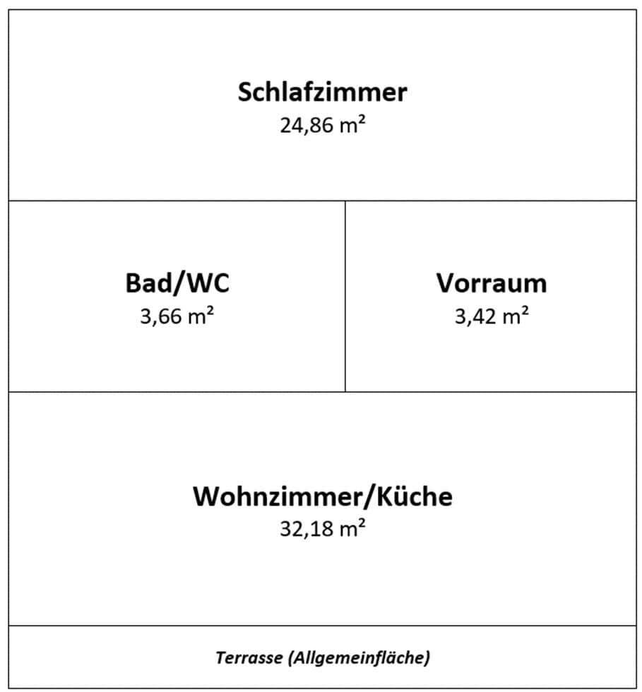 *große 2 Zimmerwohnung in der Kaiser Max Straße in Hall/Schönegg mit großem Keller