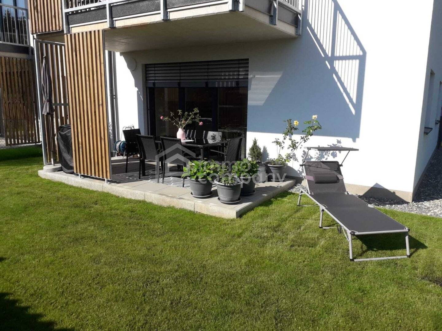 Ground floor apartment first occupancy with garden and carport
