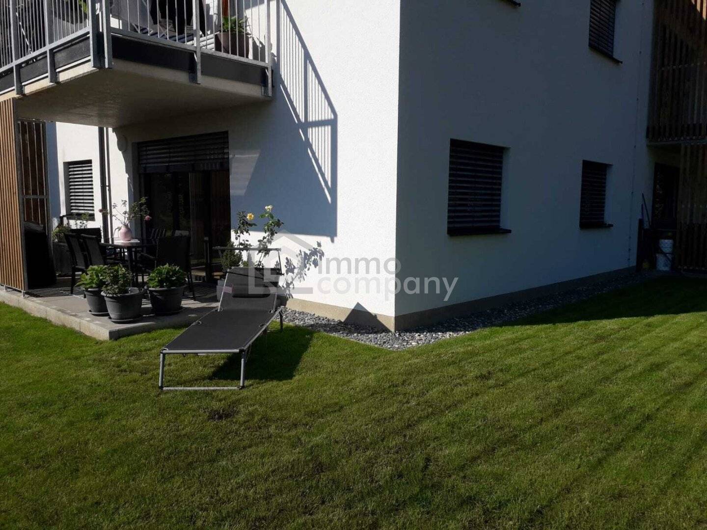 Ground floor apartment first occupancy with garden and carport