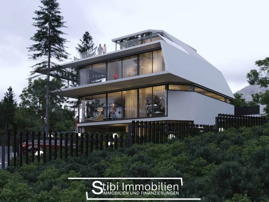 Price reduction! Architectural jewel with a view on Ölberg, unique and building permit granted
