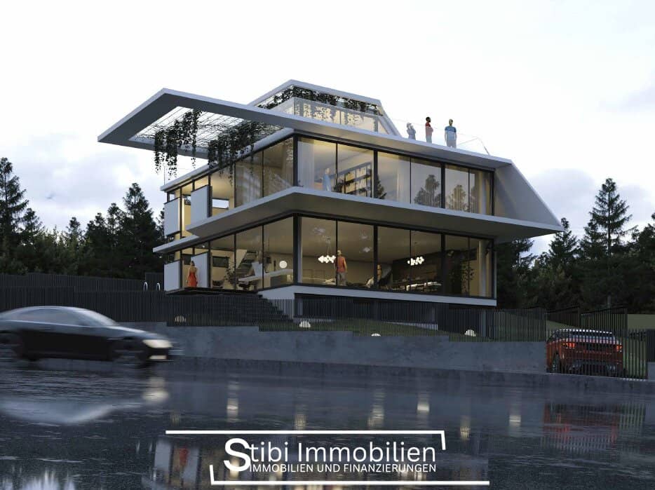 Price reduction! Architectural jewel with a view on Ölberg, unique and building permit granted