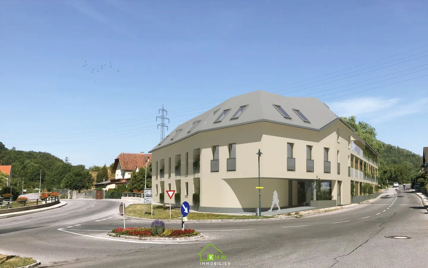 Projekt mit 17 Wohneinheiten + 23 TG Plätze