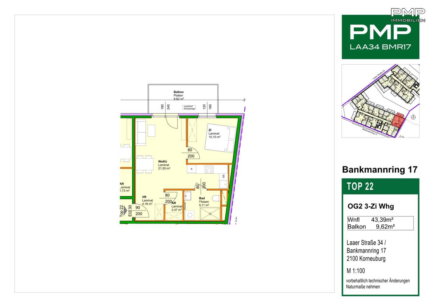 Worthwhile investment 2 room apartment with balcony on the 2nd floor