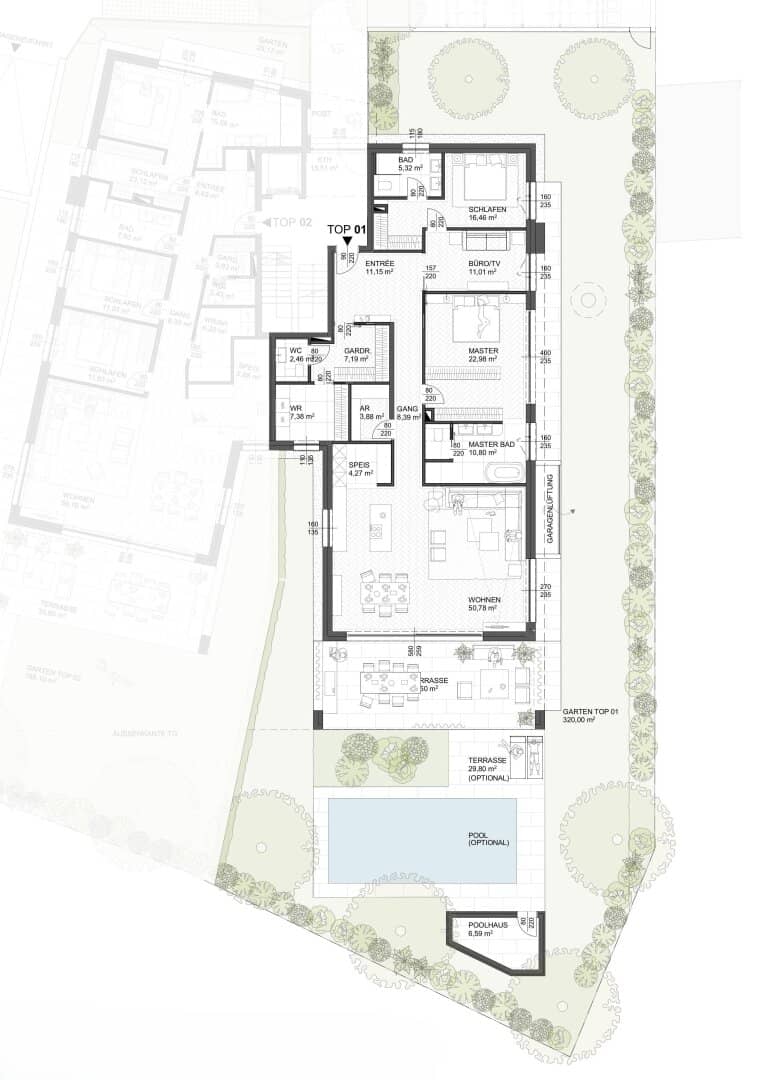 First occupancy in prime location: Generous 162 m² garden apartment in Salzburg-Aigen