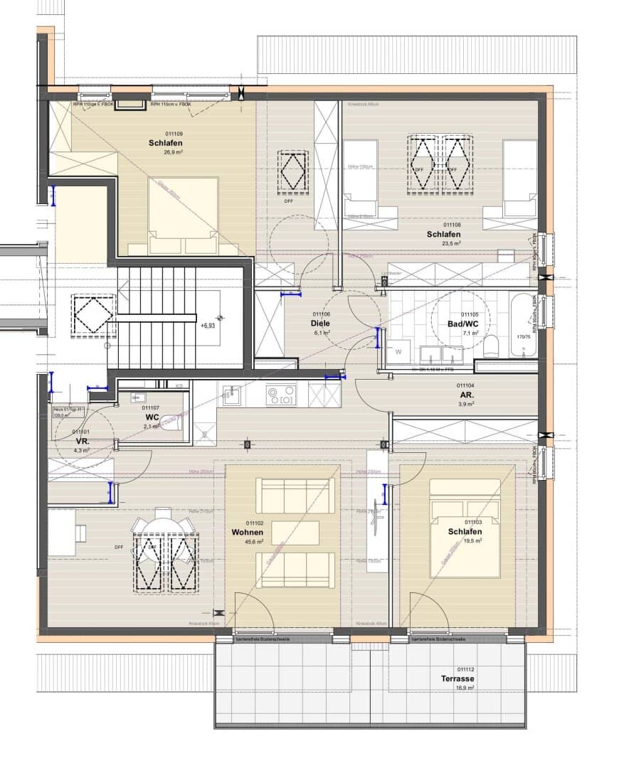 Erstbezug der Extraklasse: 4-Zimmer-Dachgeschosswohnung in ruhiger Zentrumslage von Hallwang!