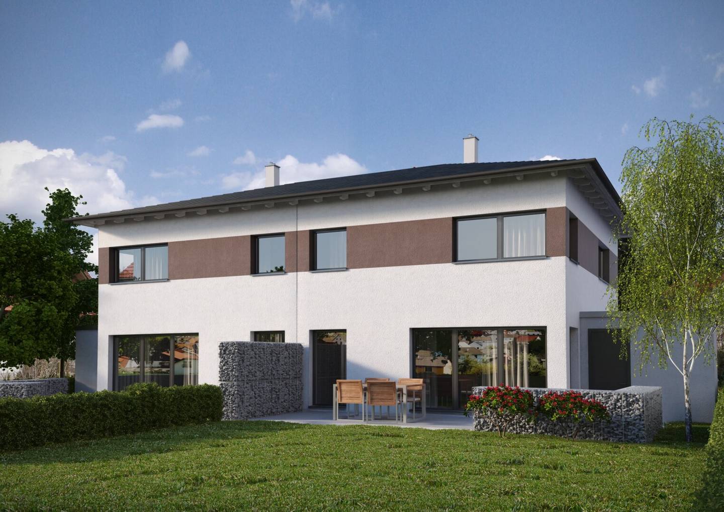 Last unit: Modern semi detached house in a quiet cul de sac location