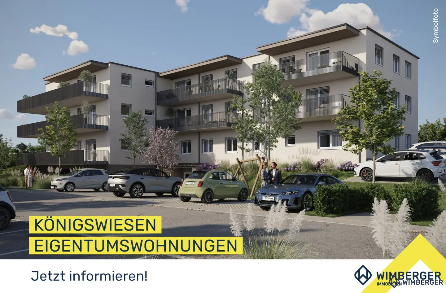 Erstbezug: Charmante Gartenwohnung im Zentrum von Königswiesen, 59m², €261.600