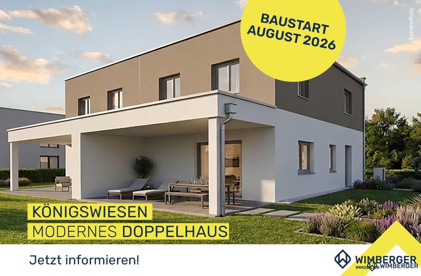 *ERSTBEZUG* Attraktive Doppelhaushälfte in Königswiesen: 5 Zimmer, Garten, 15m²!