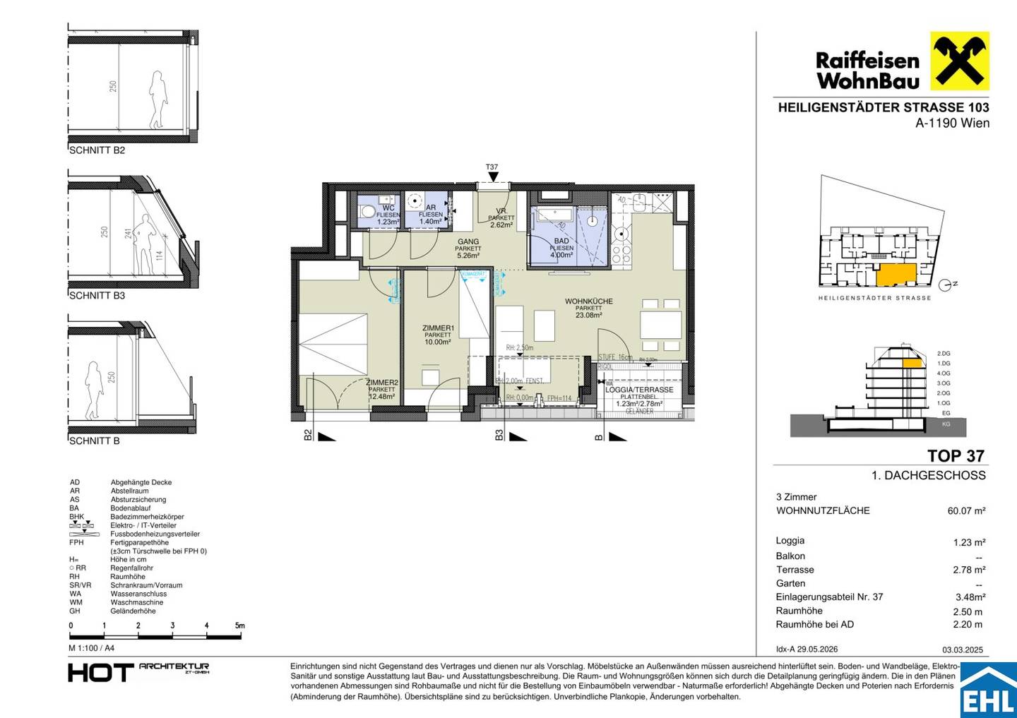 Newly built apartment with loggia near downtown