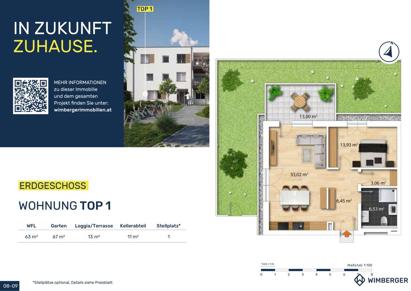 Your New Beginning in the Green: Attractive Owner Occupied Apartment in a Quiet Settlement Location / Hobby Room Optional