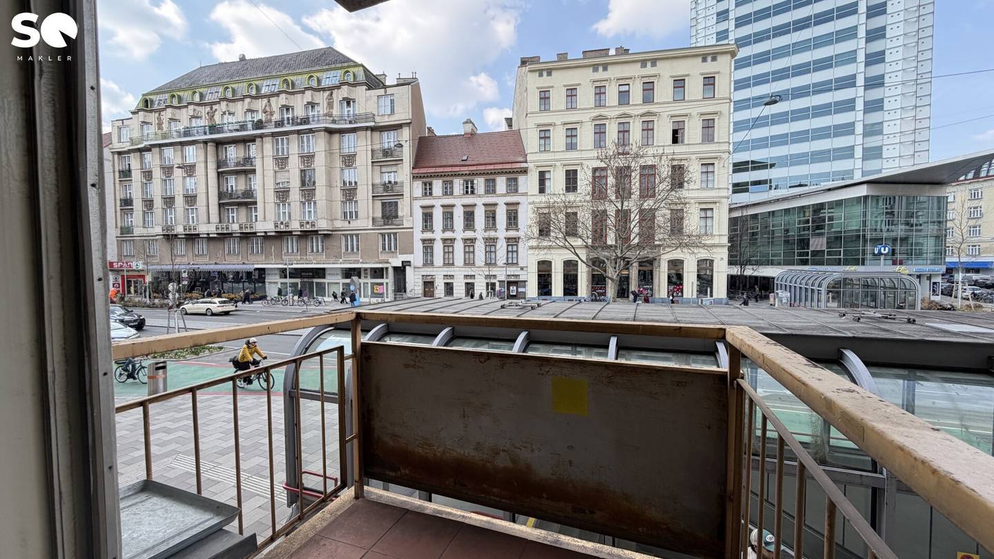 # SQ - ADAPTATION NEEDED 1 ROOM NEW BUILD APARTMENT WITH BALCONY - NESTROYPLATZ - DIRECTLY AT THE SUBWAY STATION