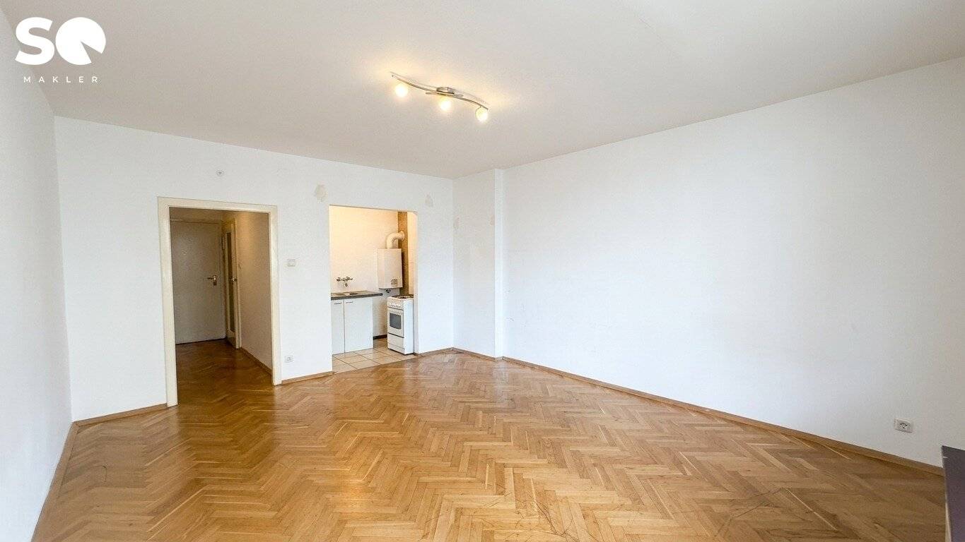 # SQ - ADAPTATION NEEDED 1 ROOM NEW BUILD APARTMENT WITH BALCONY - NESTROYPLATZ - DIRECTLY AT THE SUBWAY STATION