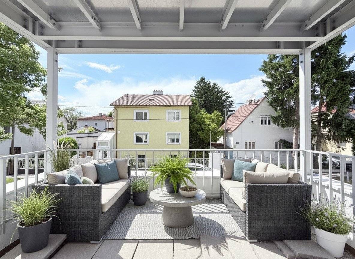 Commission-free first occupancy! Three-room apartment with balcony and garage parking space
