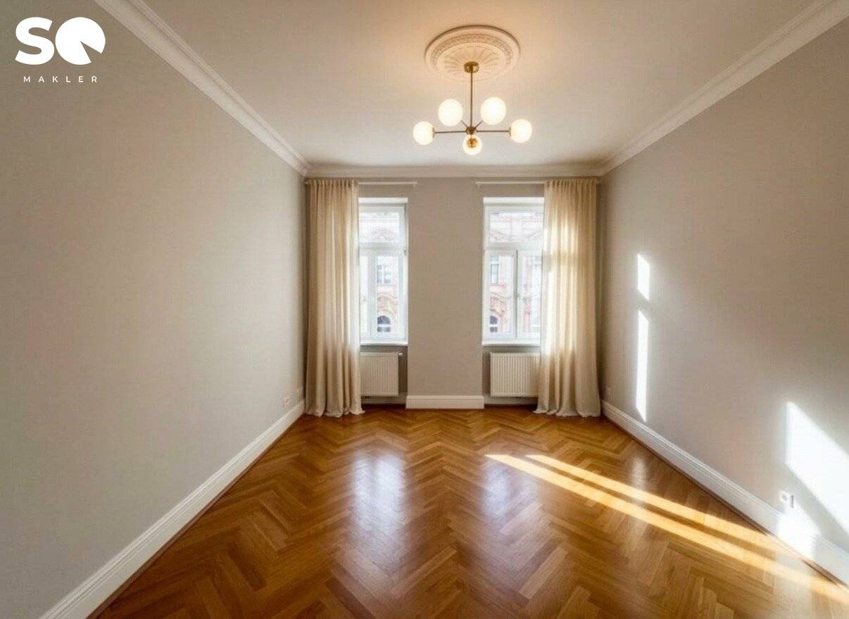 #SQ - SANIERTE, KOMPAKTE STADT-ALTBAUWOHNUNG MIT PARKBLICK IN HERVORRAGENDER LAGE