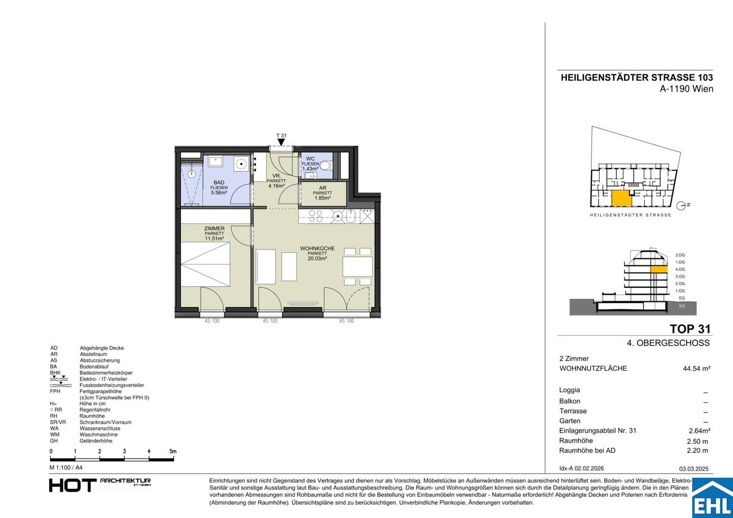 First occupancy new build apartment near U4 Station