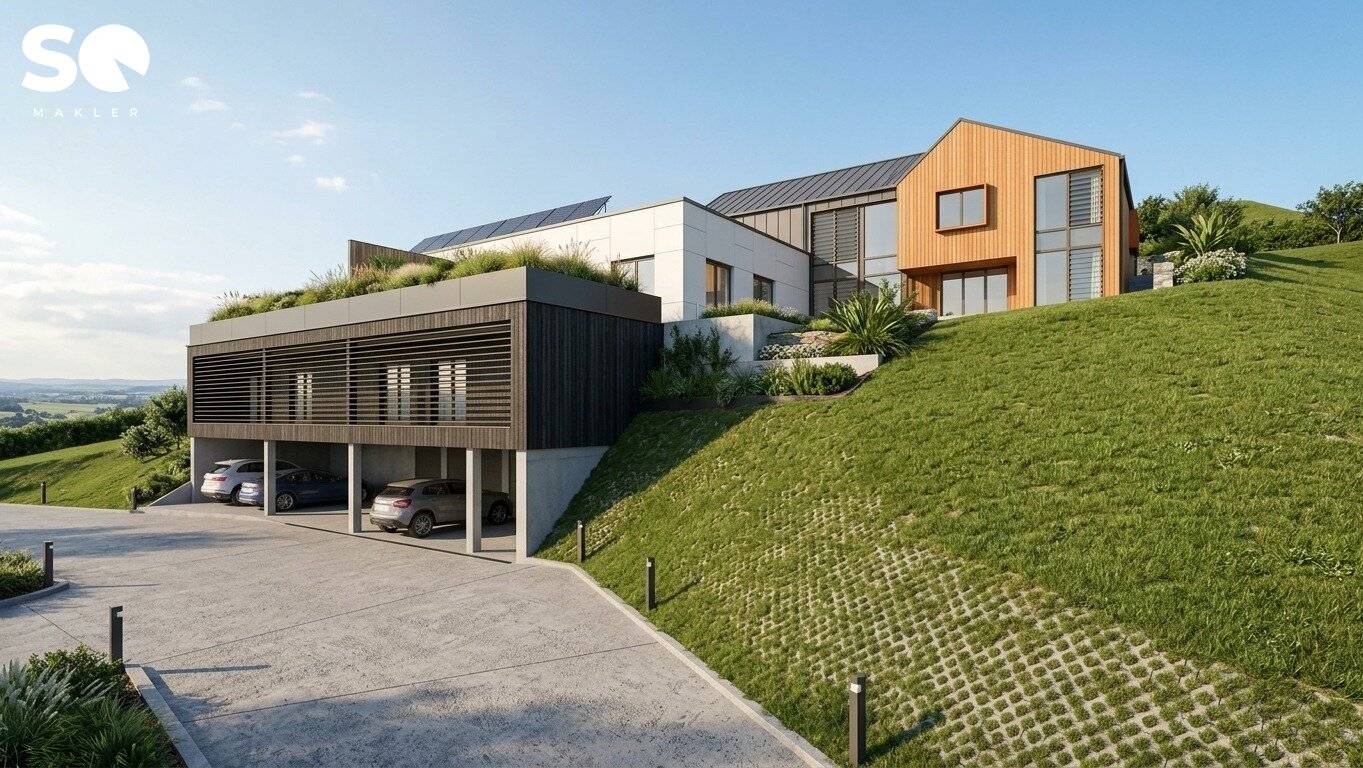#SQ - € 225 pro m² - GRUNDSTÜCK MIT 2000m² BAULAND - BLICK IN HOCHEICHBERG BEI ALTLENGBACH