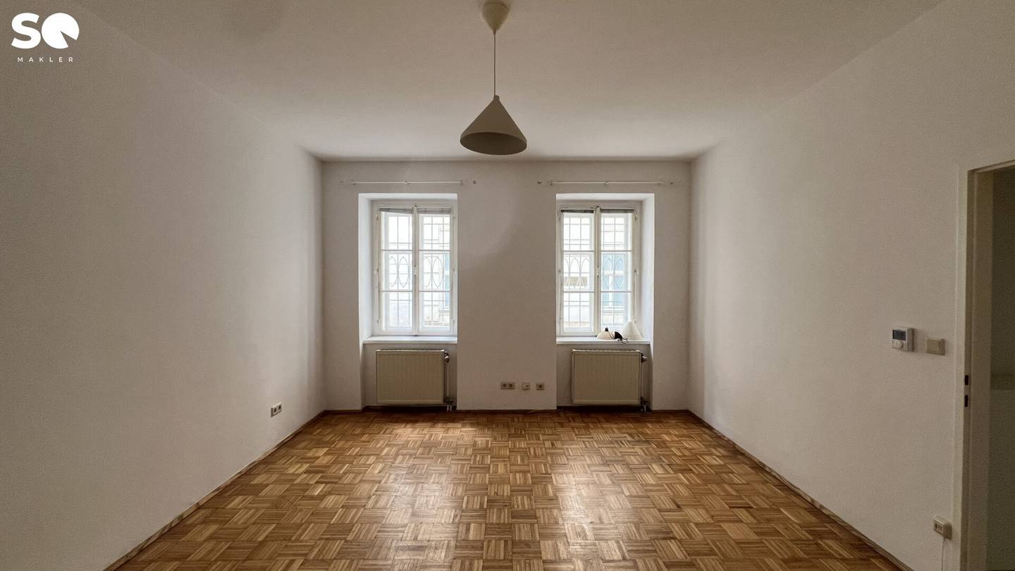 Fixed-term rented quiet ground floor apartment 2 rooms pedestrian zone 1070 Vienna